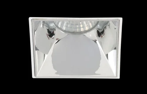 Светильник точечный CLT 051C1 WH-CH Crystal Lux хром белый 1 лампа, основание белое в стиле современный для затирки фото 2
